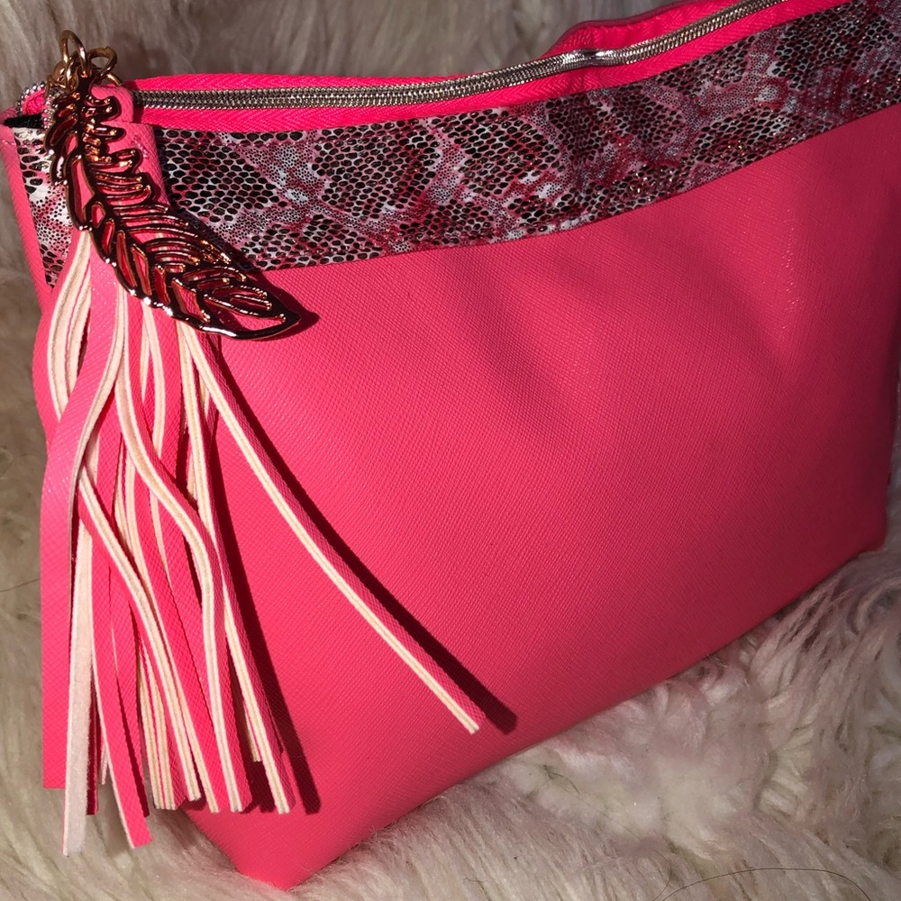 Pink cosmetic bag
